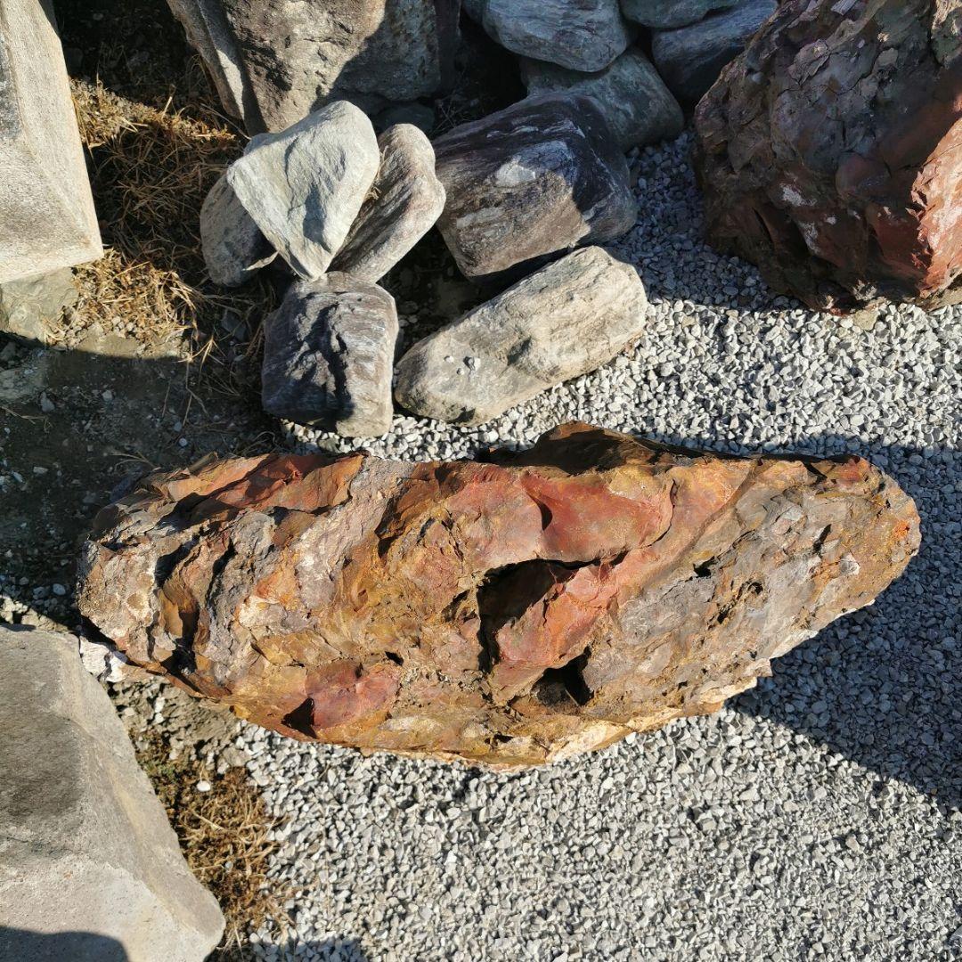 福島産 ジャスパー 234キロ 庭石 石 鑑賞石 庭 置物 オブジェ インテリア