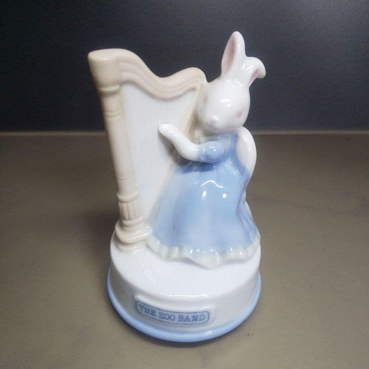 ▣ THE ZOO BAND 陶器 フィギュア オルゴール アンティーク