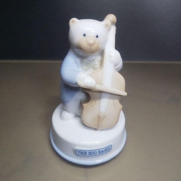 ▣ THE ZOO BAND 陶器 フィギュア オルゴール アンティーク