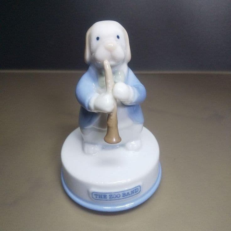 ▣ THE ZOO BAND 陶器 フィギュア オルゴール アンティーク