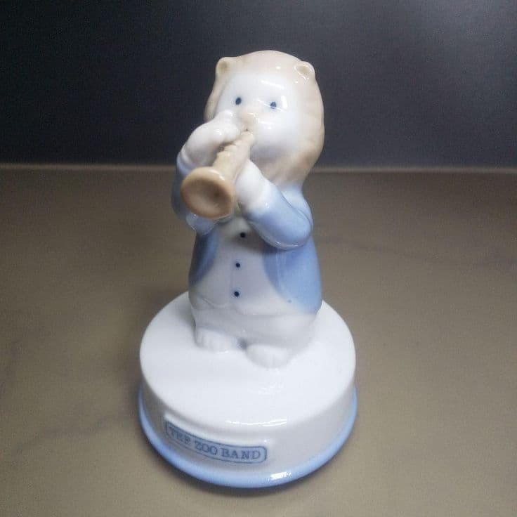 ▣ THE ZOO BAND 陶器 フィギュア オルゴール アンティーク