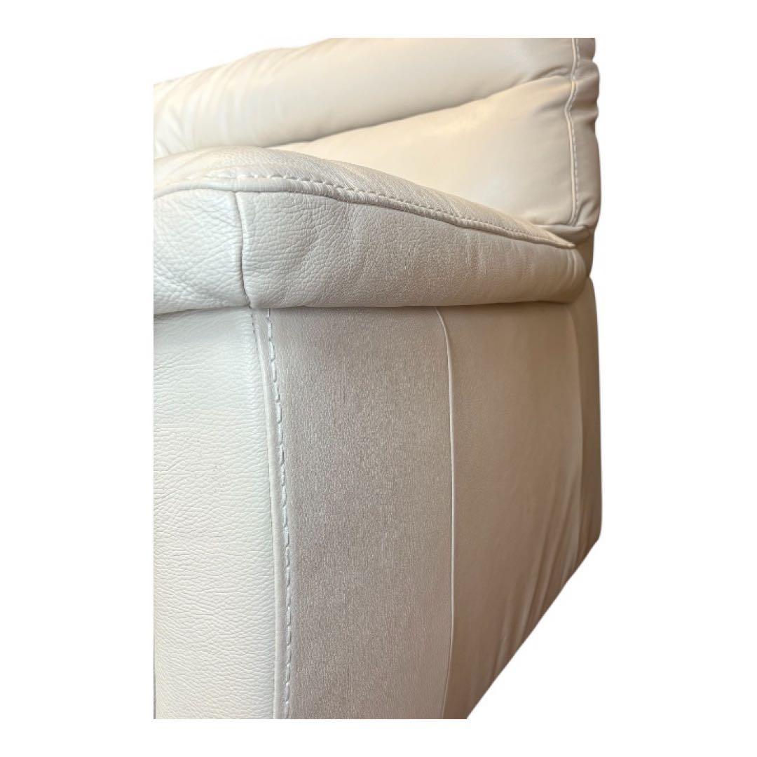 2人掛けソファ ニトリ B-637KD WH イタリアなめし 総革