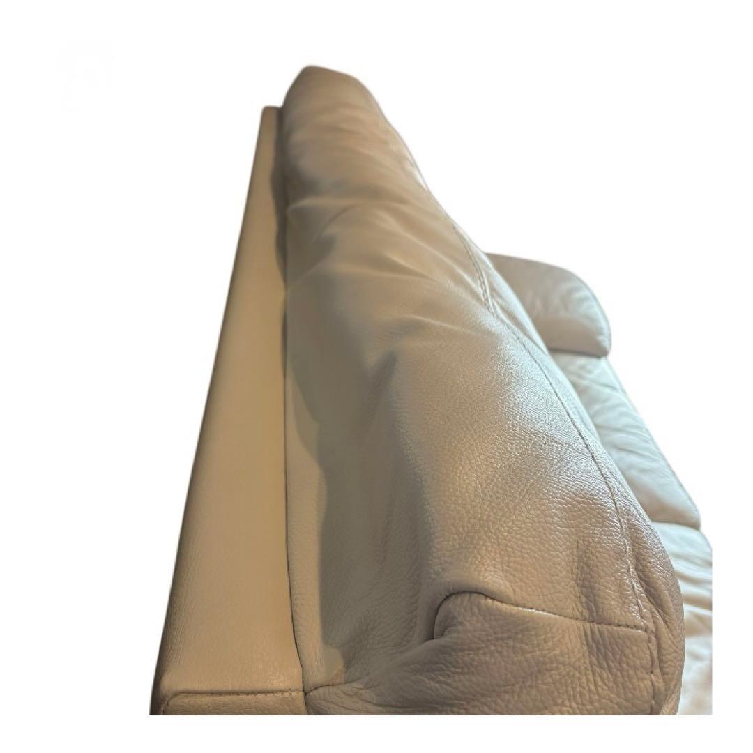 2人掛けソファ ニトリ B-637KD WH イタリアなめし 総革