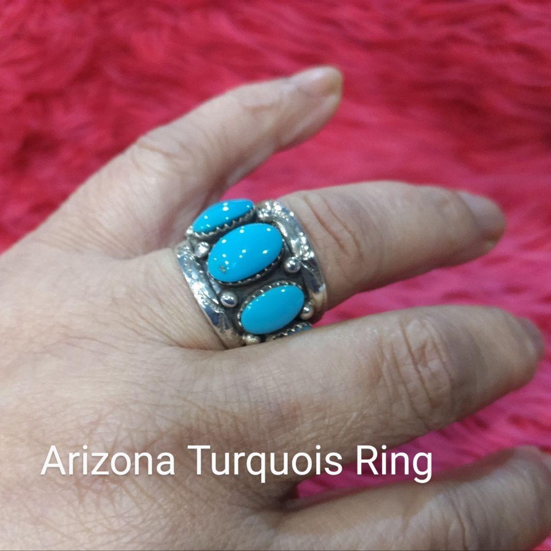 Arizona Turquoise BIG Ring アリゾナ直輸入！