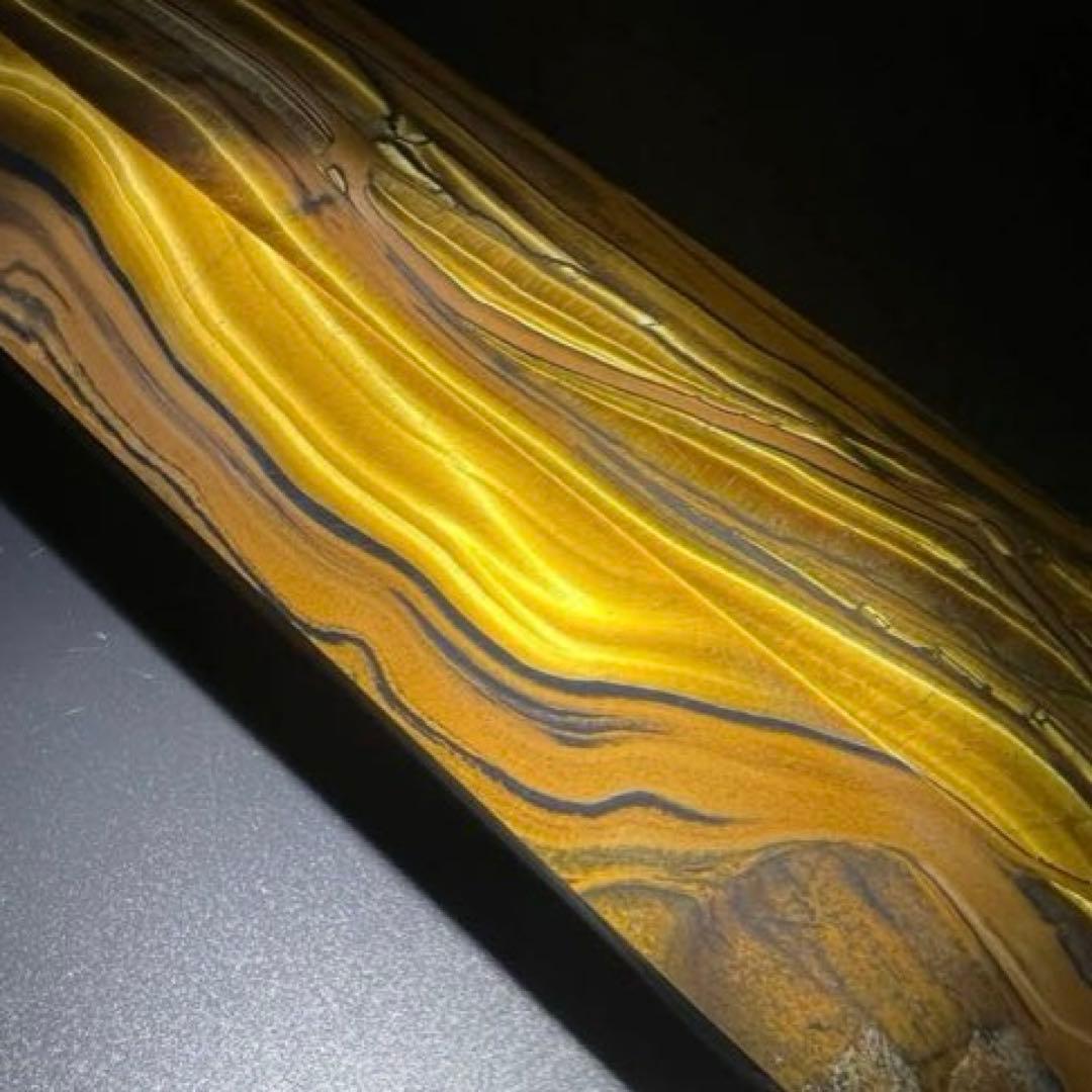 ☆超大型 激レアサイズ☆素敵な色合いと模様☆アイアンタイガーアイ 六角柱 天然石