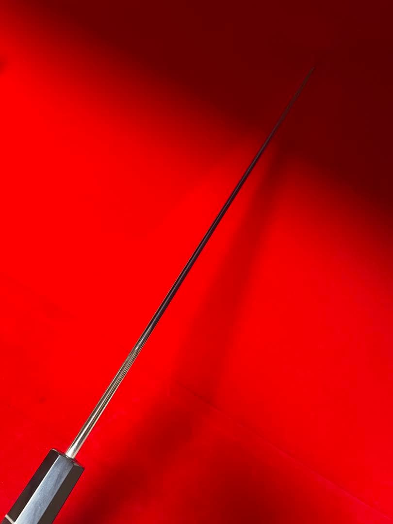 包丁　剣型切付　尺ニ　鏡面仕上げ　切味抜群箱付　未使用品