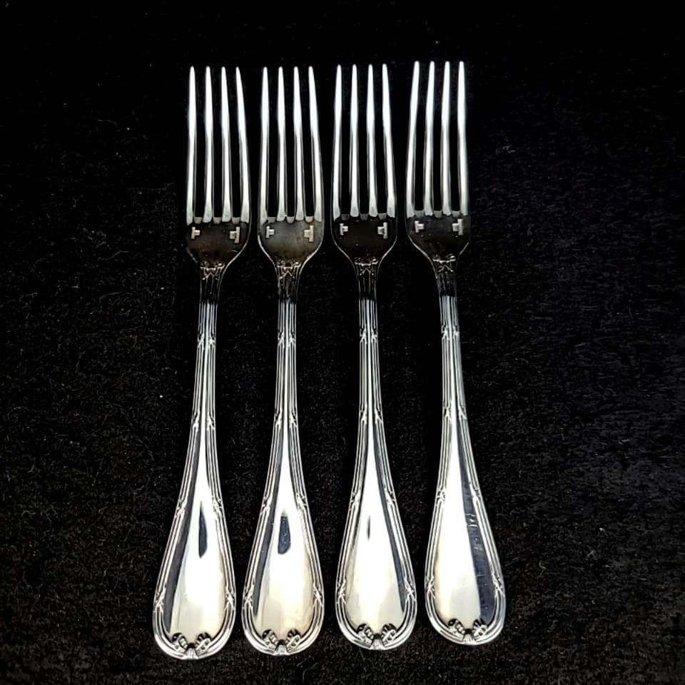 ◇良品◇クリストフル リュバン　テーブルフォーク　4本　シルバーコーティング