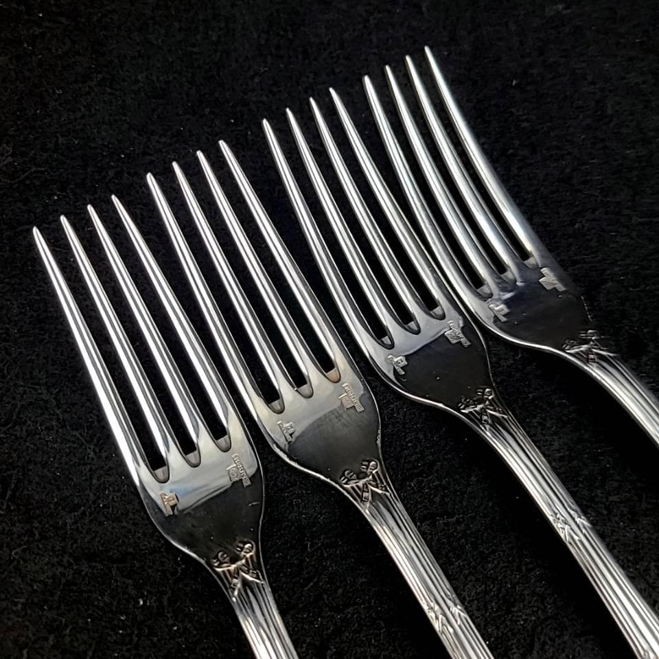 ◇良品◇クリストフル リュバン　テーブルフォーク　4本　シルバーコーティング