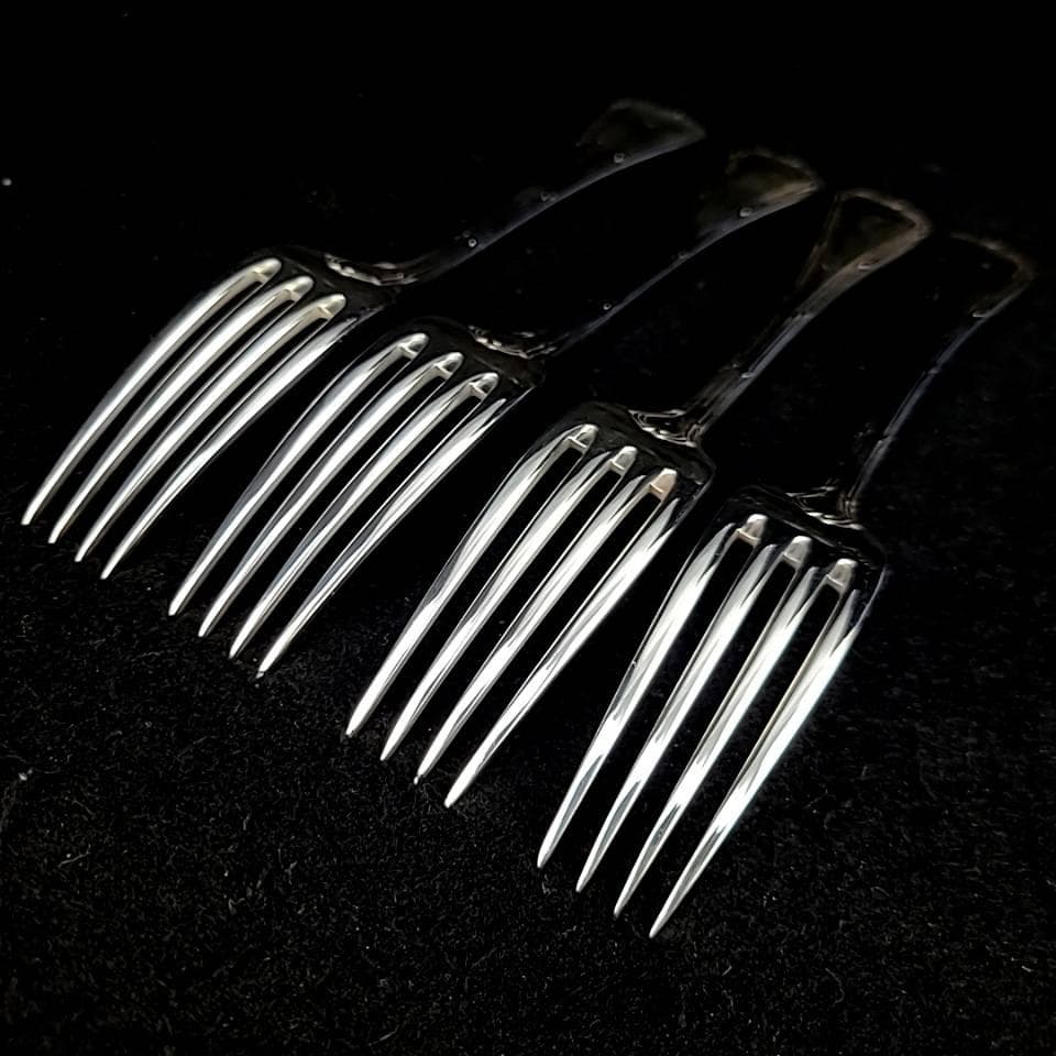 ◇良品◇クリストフル リュバン　テーブルフォーク　4本　シルバーコーティング