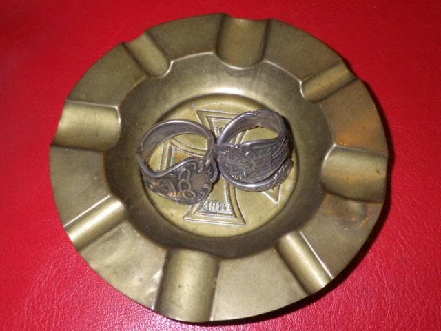 W帝政ドイツ軍☆プロイセン王国☆灰皿☆アイアンクロス☆アンティーク