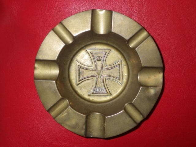 W帝政ドイツ軍☆プロイセン王国☆灰皿☆アイアンクロス☆アンティーク