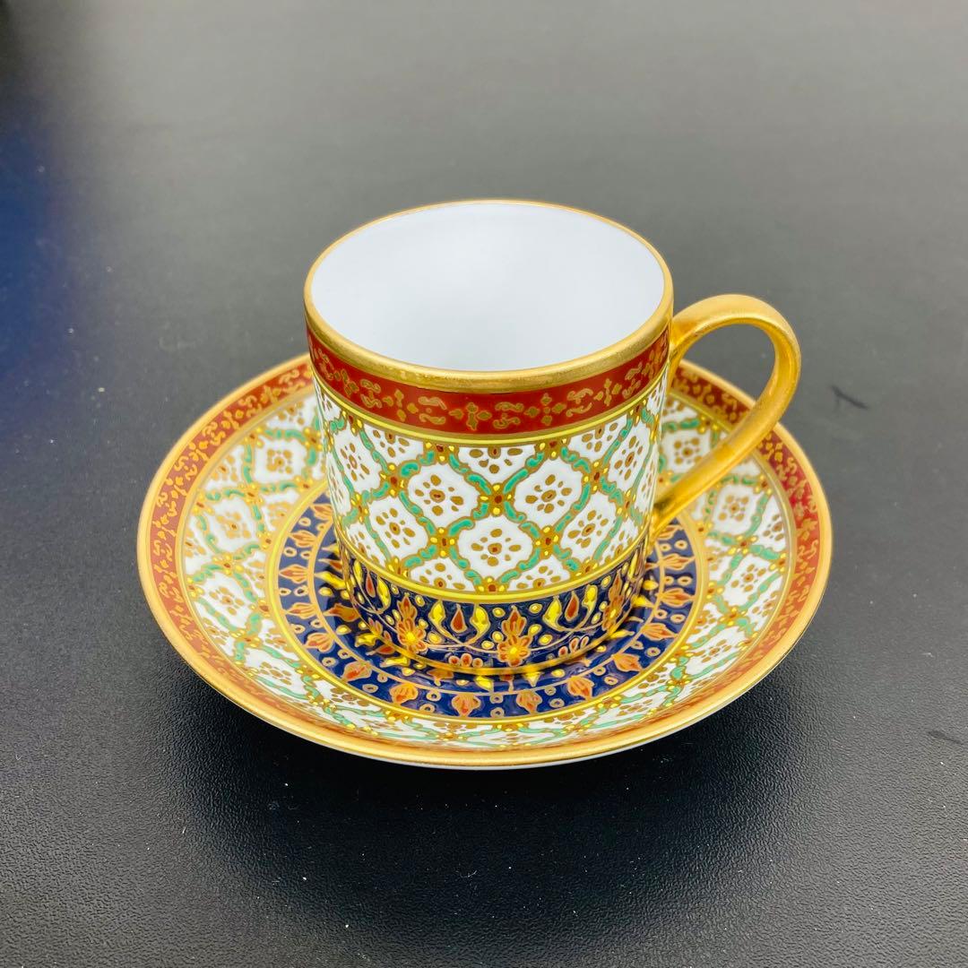 タイ王室御用達 ロイヤルポーセリン ベンジャロン カップ＆ソーサー2客