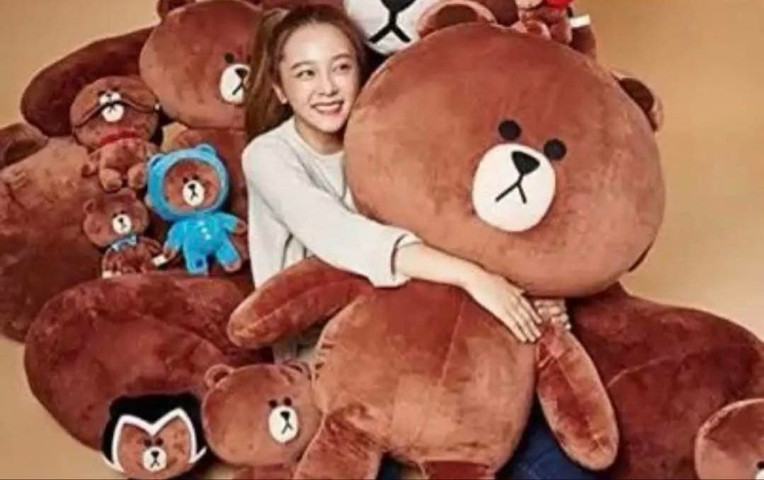 激レア！LINE FRIENDS 110cmぬいぐるみ ブラウン