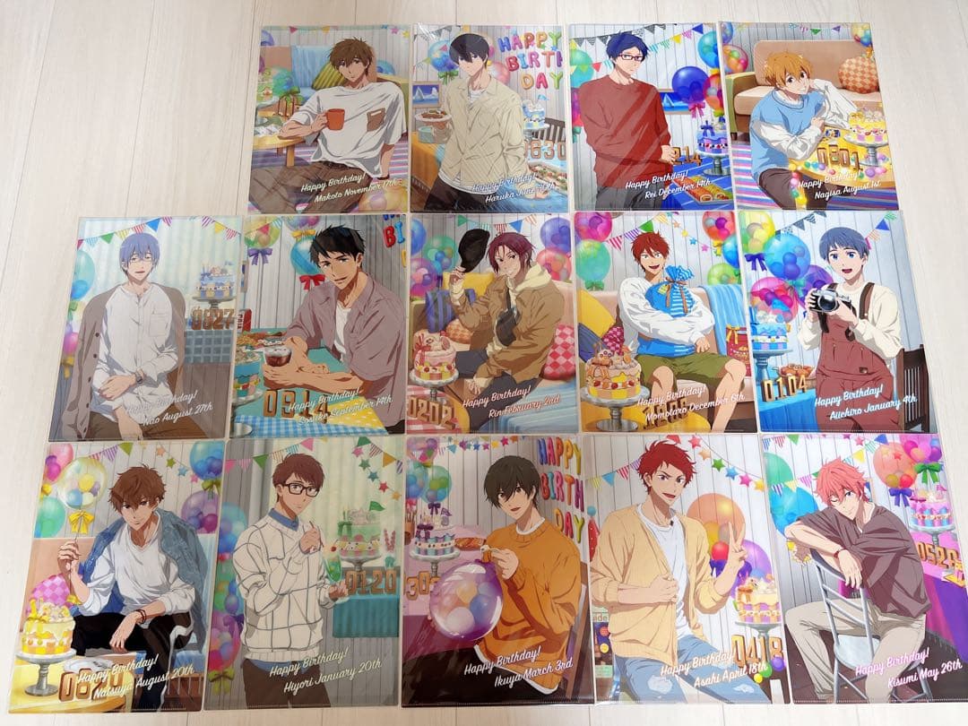 Free! Birthdayグッズ クリアファイルセット