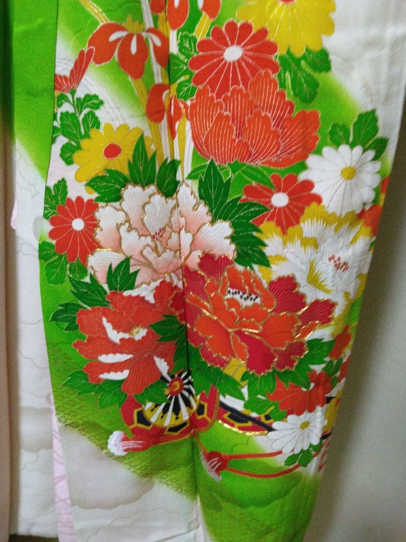 七五三　着物　帯　草履　鞄　帯留め　フルセット