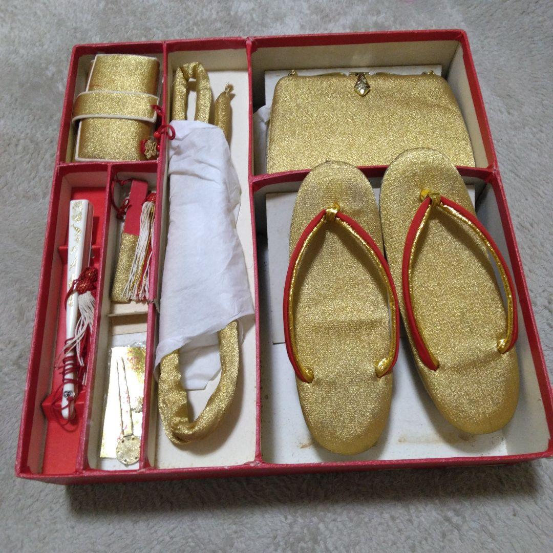 七五三　着物　帯　草履　鞄　帯留め　フルセット