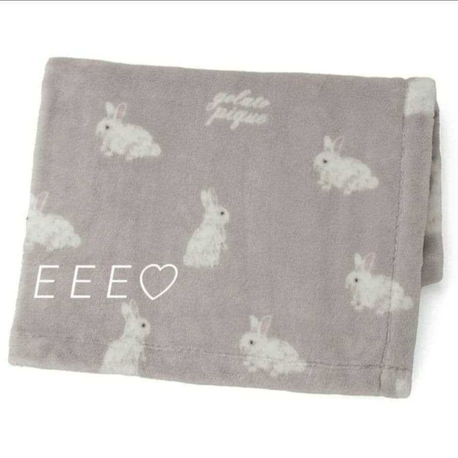 正規品♡新品 ジェラートピケ ラビット柄毛布 ブランケット マルチカバー