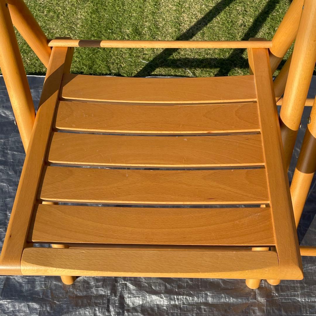 廃盤品 無印良品 木製折りたたみ椅子 フォールディングチェア 2脚
