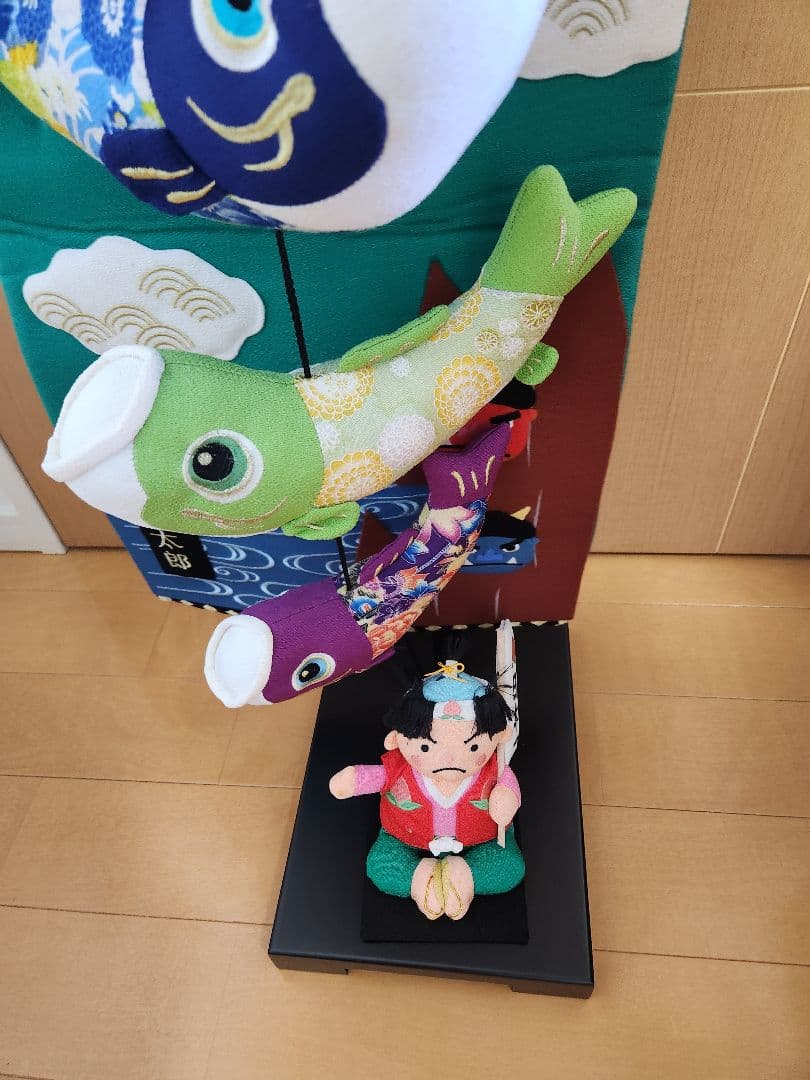 室内用鯉のぼり 　桃太郎　スタンド付き