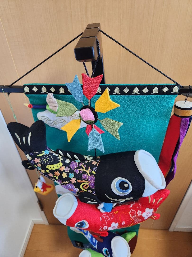 室内用鯉のぼり 　桃太郎　スタンド付き