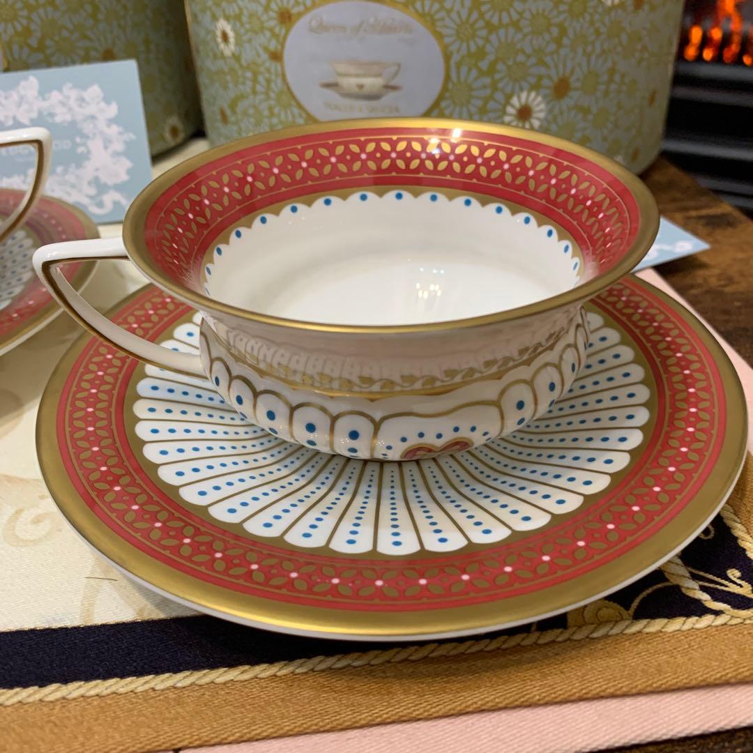 未使用 ウェッジウッド ハーレクイン クイーンオブハート ティーカップ