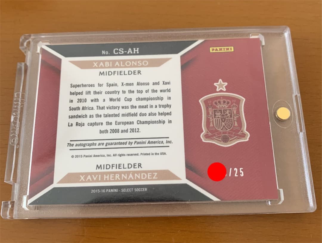 祝EURO優勝 ジャビアロンソ、シャビヘルナンデス 25枚限定 コンボサイン