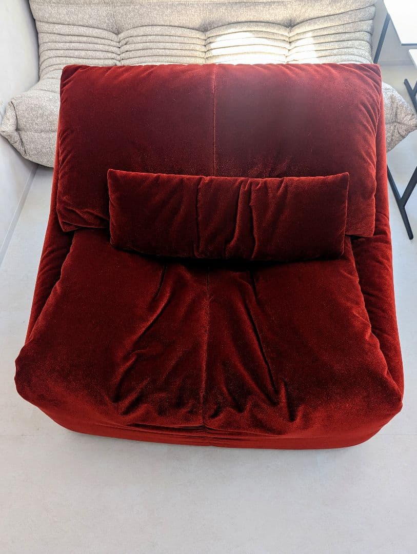 極上品　【ligne roset】ロゼ プリューミー　1Pソファ＆パフ