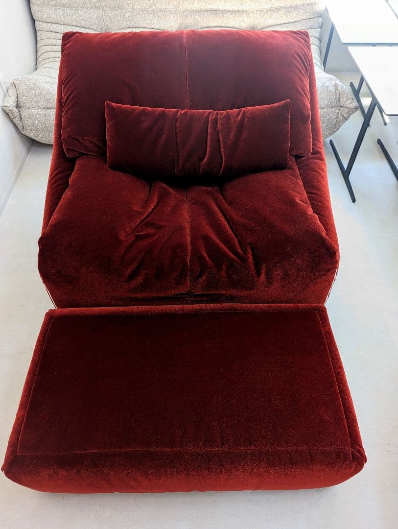極上品　【ligne roset】ロゼ プリューミー　1Pソファ＆パフ