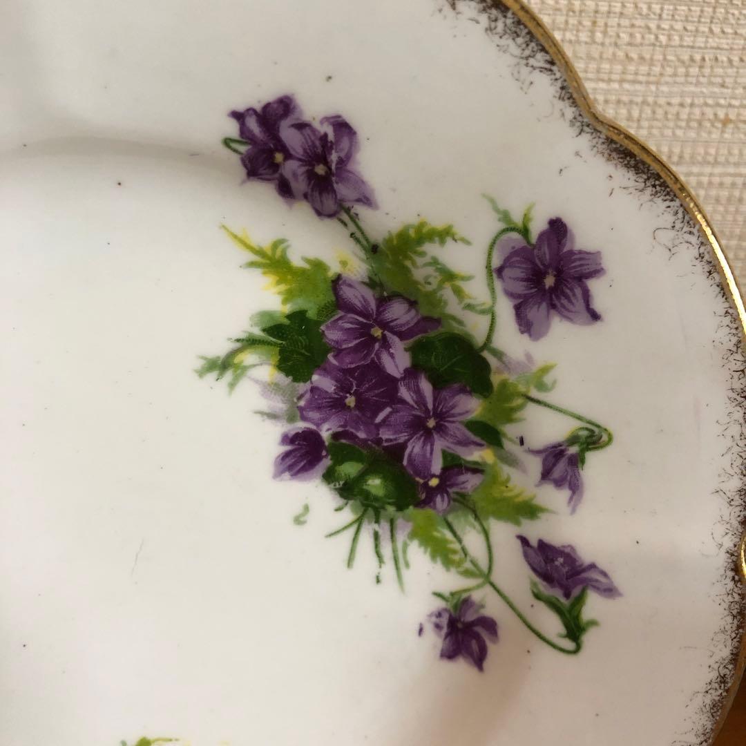 イギリス ウィリアム・ロウ　ヴァイオレット(すみれ) C/Sトリオ