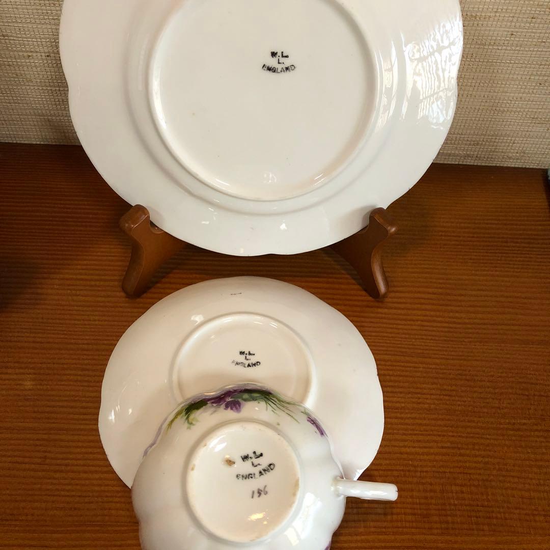 イギリス ウィリアム・ロウ　ヴァイオレット(すみれ) C/Sトリオ