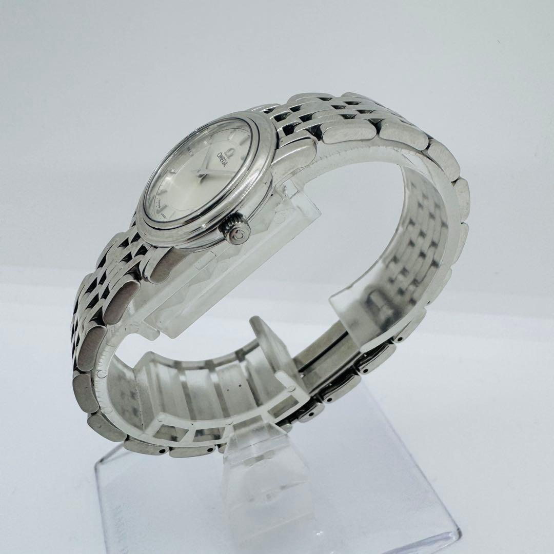 ✨OMEGA✨オメガ✨デビル✨クォーツ✨シルバー文字盤✨レディース✨腕時計✨