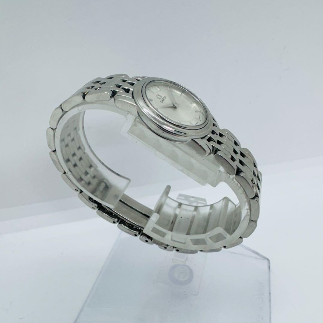 ✨OMEGA✨オメガ✨デビル✨クォーツ✨シルバー文字盤✨レディース✨腕時計✨