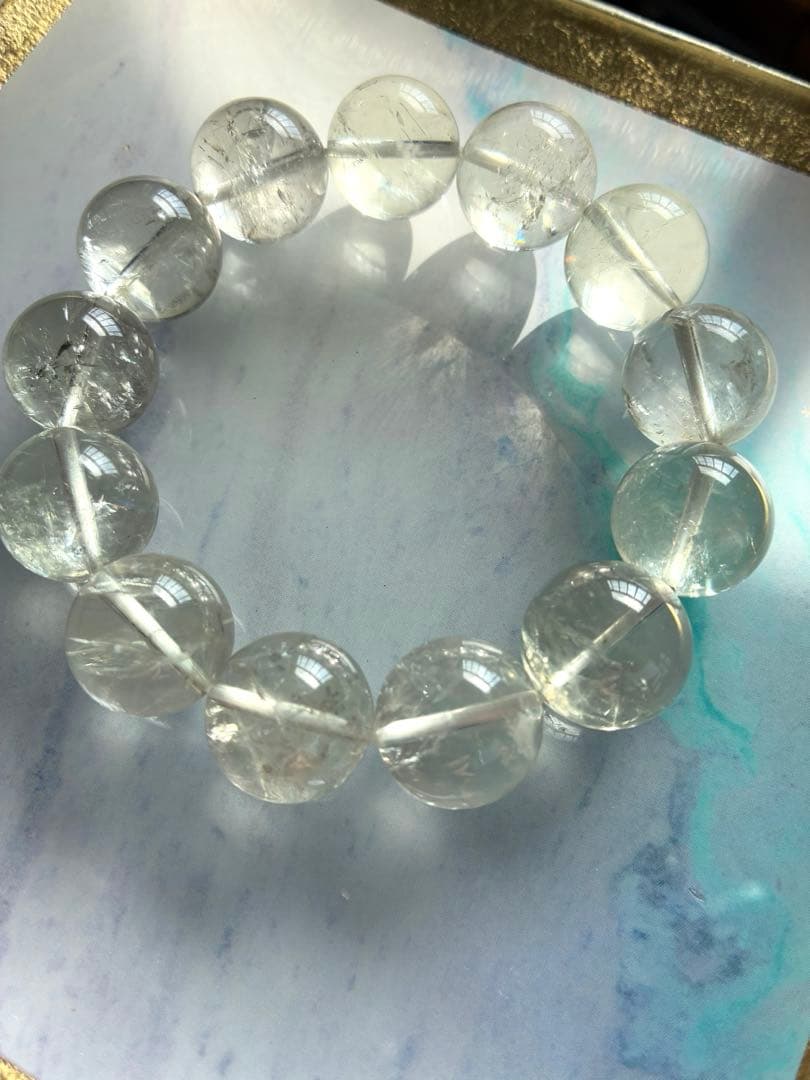 グリーンアメジスト 大玉 ブレスレット