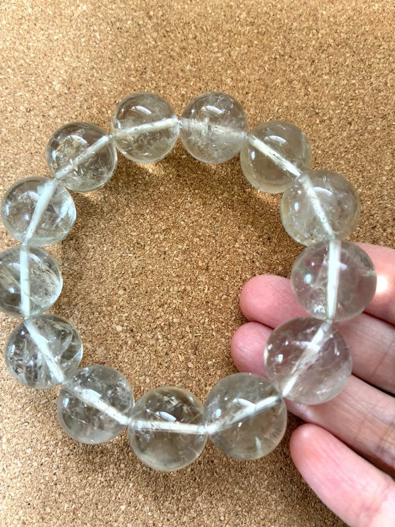 グリーンアメジスト 大玉 ブレスレット