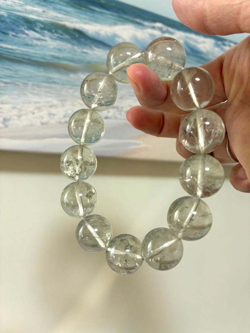 グリーンアメジスト 大玉 ブレスレット