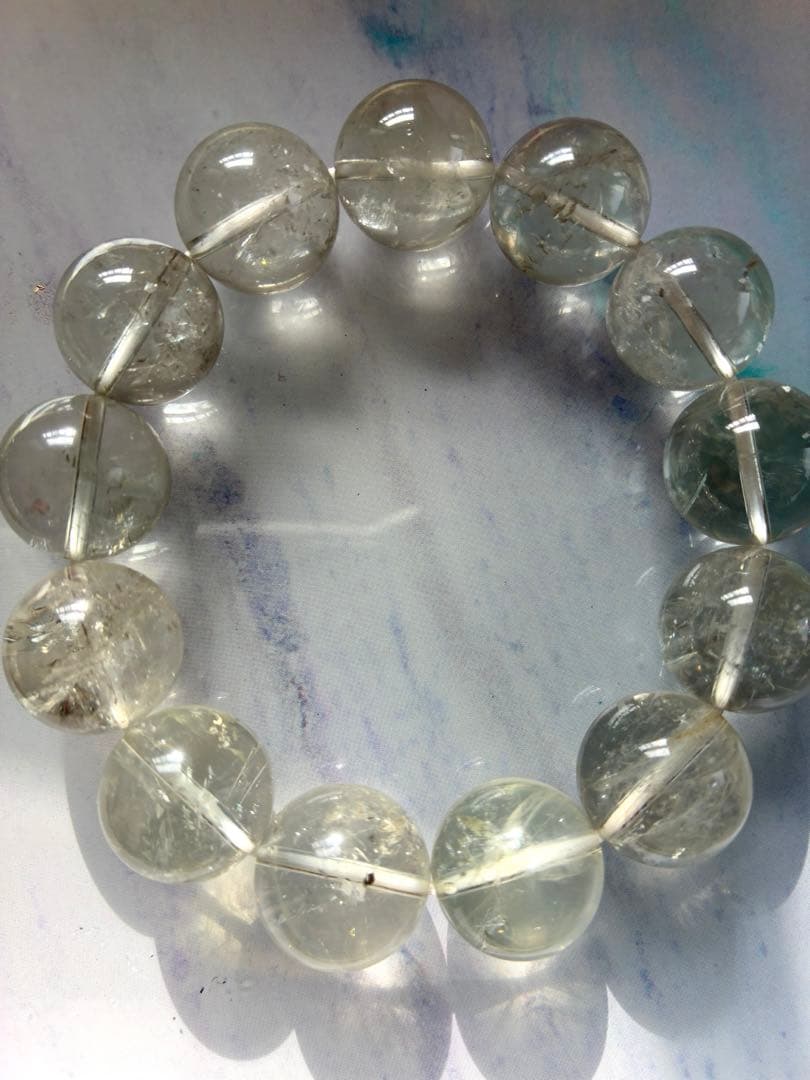 グリーンアメジスト 大玉 ブレスレット