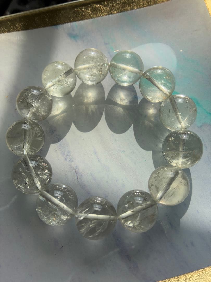 グリーンアメジスト 大玉 ブレスレット