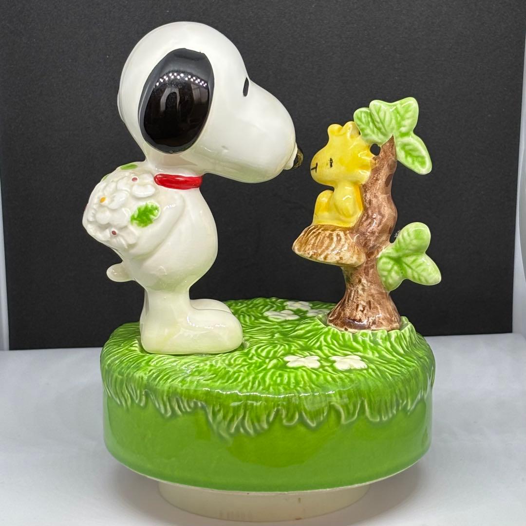 ニ*キ様 PEANUTS スヌーピー　陶器　オルゴール　ヴィンテージ