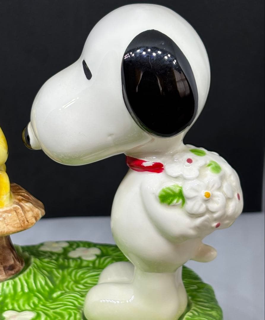 ニ*キ様 PEANUTS スヌーピー　陶器　オルゴール　ヴィンテージ