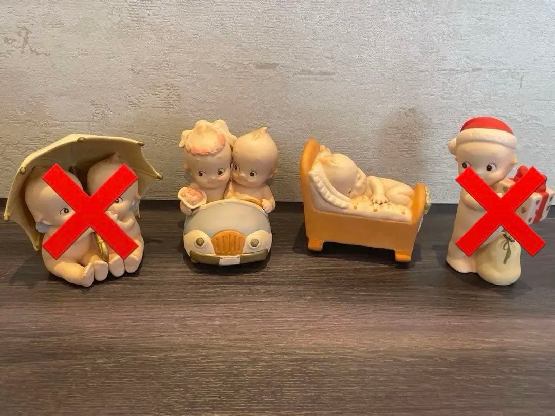 キューピー 加藤工芸 陶器 置物 4体