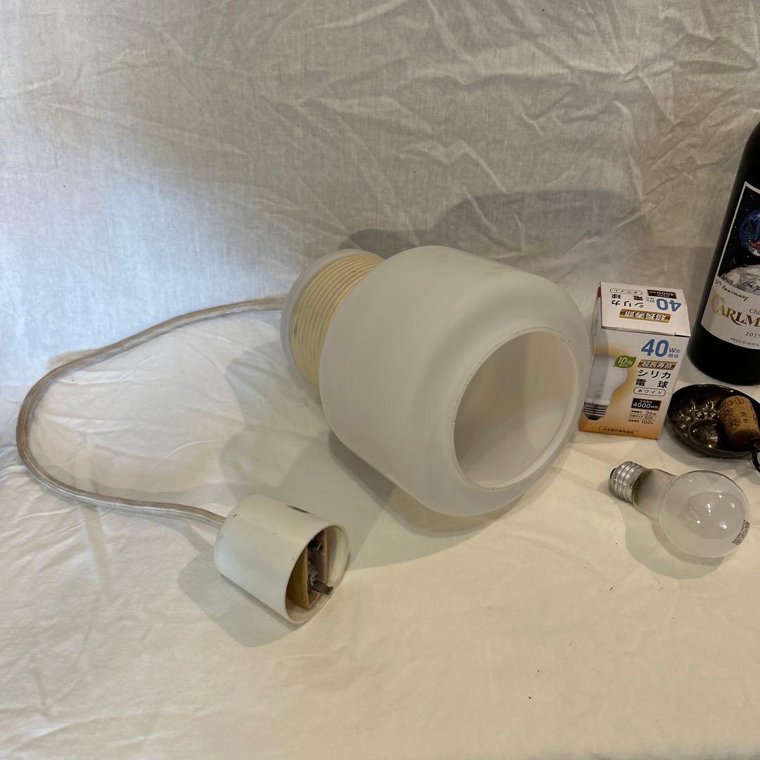 70s80sヴィンテージランプ 北欧　ガラス　ミッドセンチュリー　ポストモダン