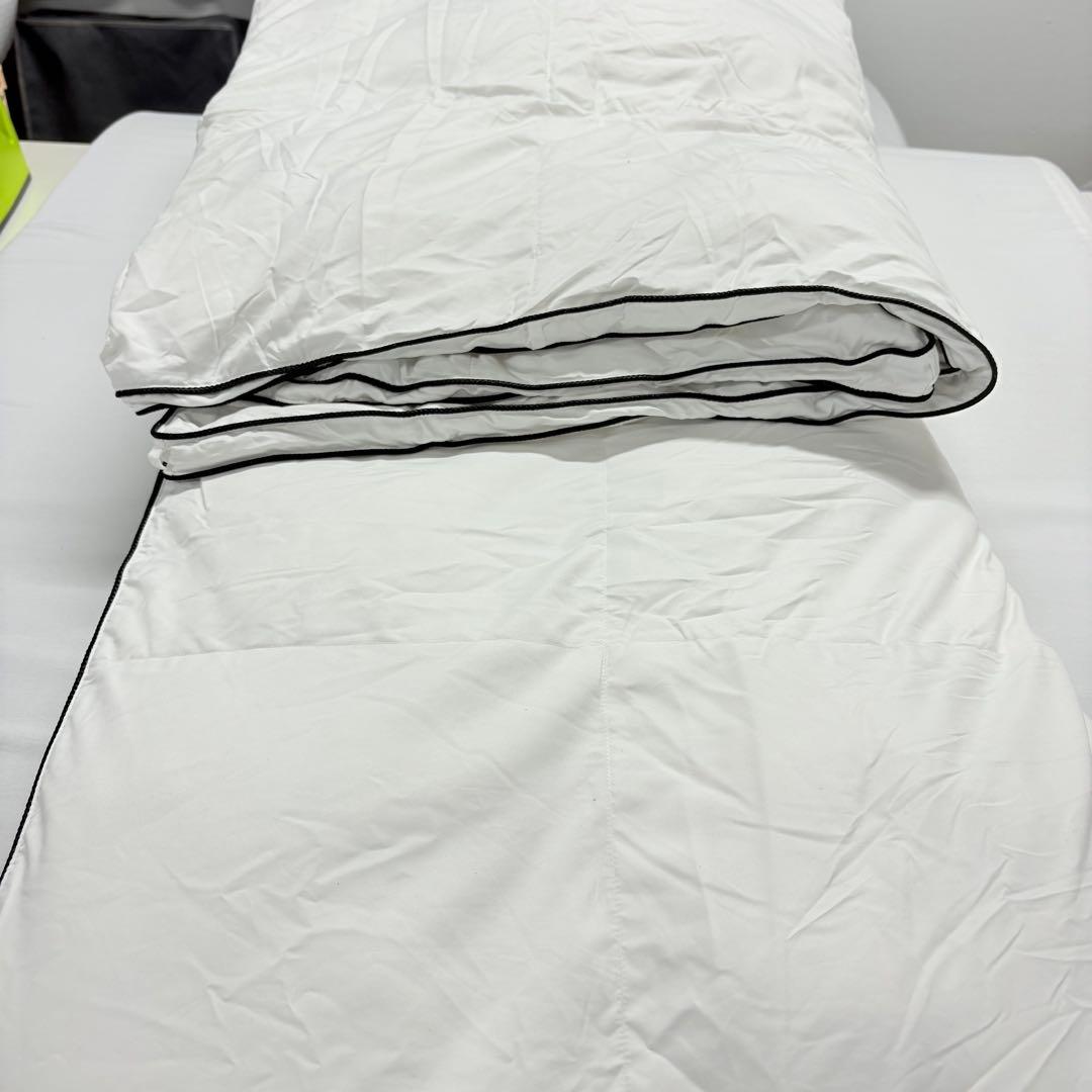 71開封済み　羽毛布団　150cmx200cm シングル　掛け布団　100％羽毛