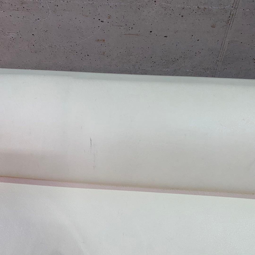 イタリア製　本革　ホワイトレザー 3人掛けソファ　モダン　ミッドセンチュリー