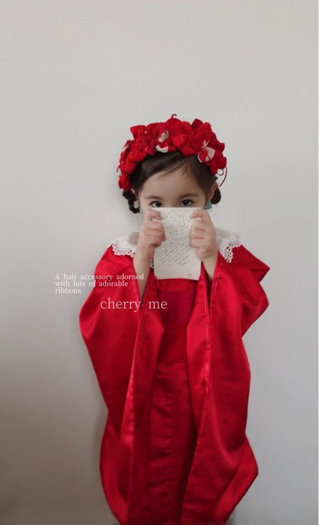 七五三　七五三髪飾り　ヘッドドレス　 選べるイヤリング♡　082