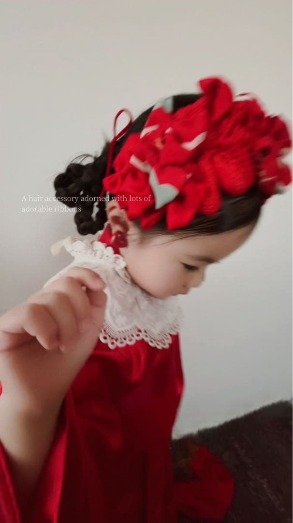 七五三　七五三髪飾り　ヘッドドレス　 選べるイヤリング♡　082