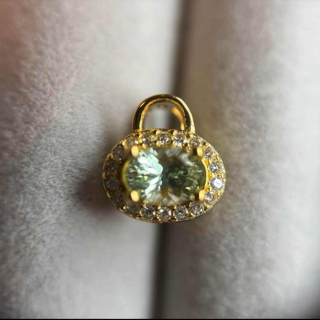 ★値下げ★天然石　鑑別メモ付　グロッシュラライトガーネット　ペンダントトップ