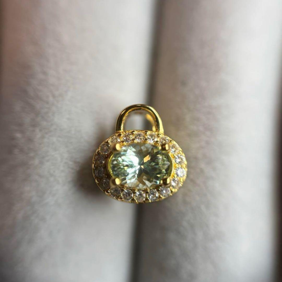 ★値下げ★天然石　鑑別メモ付　グロッシュラライトガーネット　ペンダントトップ