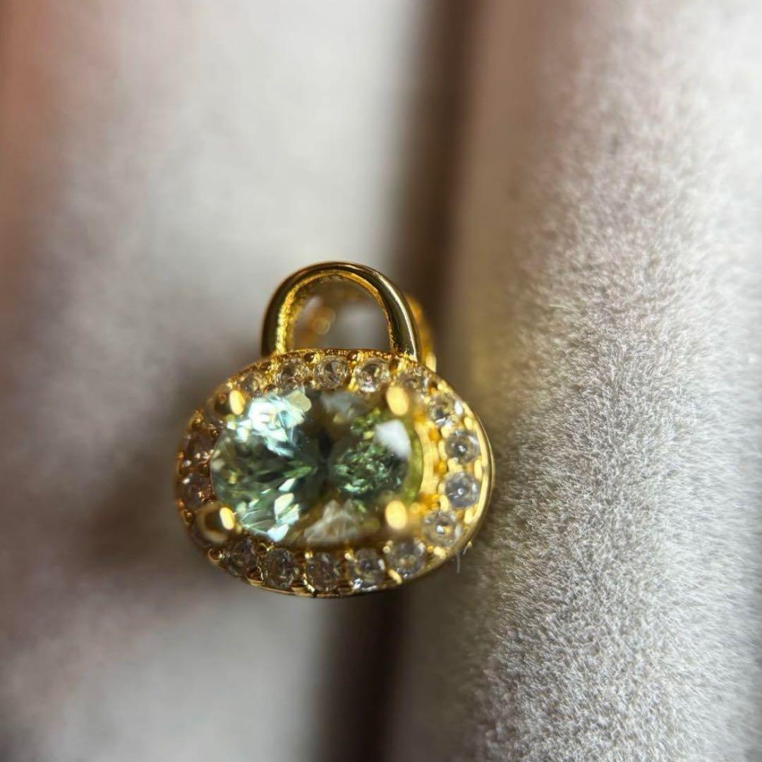 ★値下げ★天然石　鑑別メモ付　グロッシュラライトガーネット　ペンダントトップ