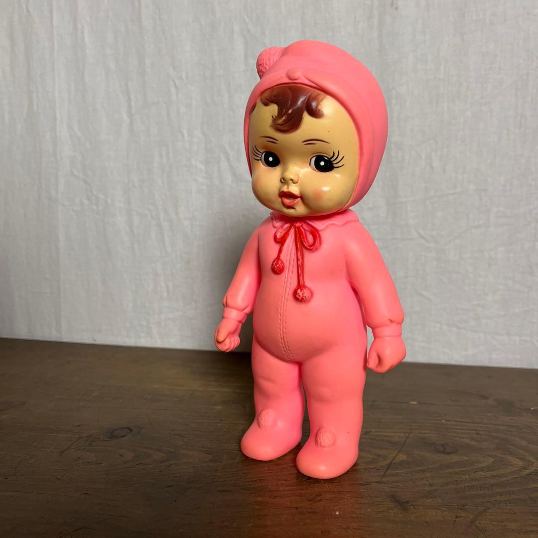 古雑貨ビンテージ品◾️日本製 昔の古いソフビ人形 フィギュア