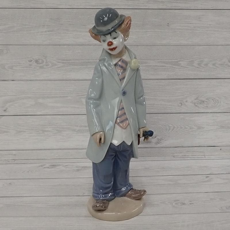 RU-6181リヤドロフィギュリン　ピエロ　2体 サックス　バイオリン音楽隊